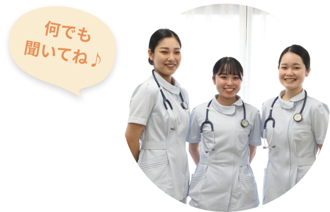 看護学校の先輩の写真