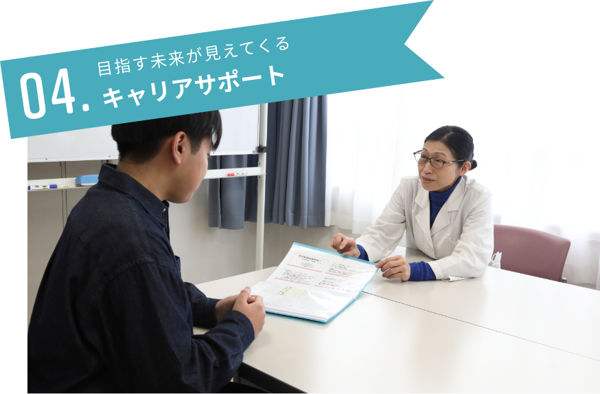 目指す未来が見えてくるキャリアサポート